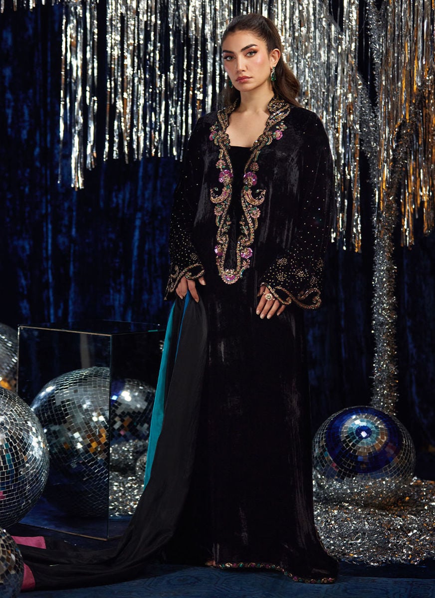 Nori Black Kaftan
