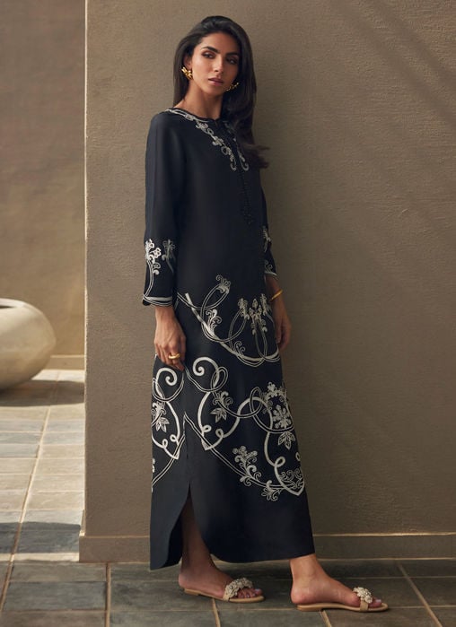Siren Scarlett Silk Kaftan