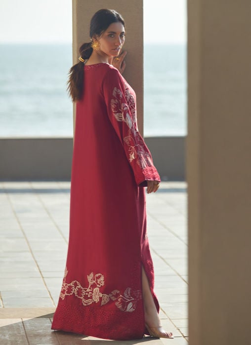 Palmetto Crepe Kaftan