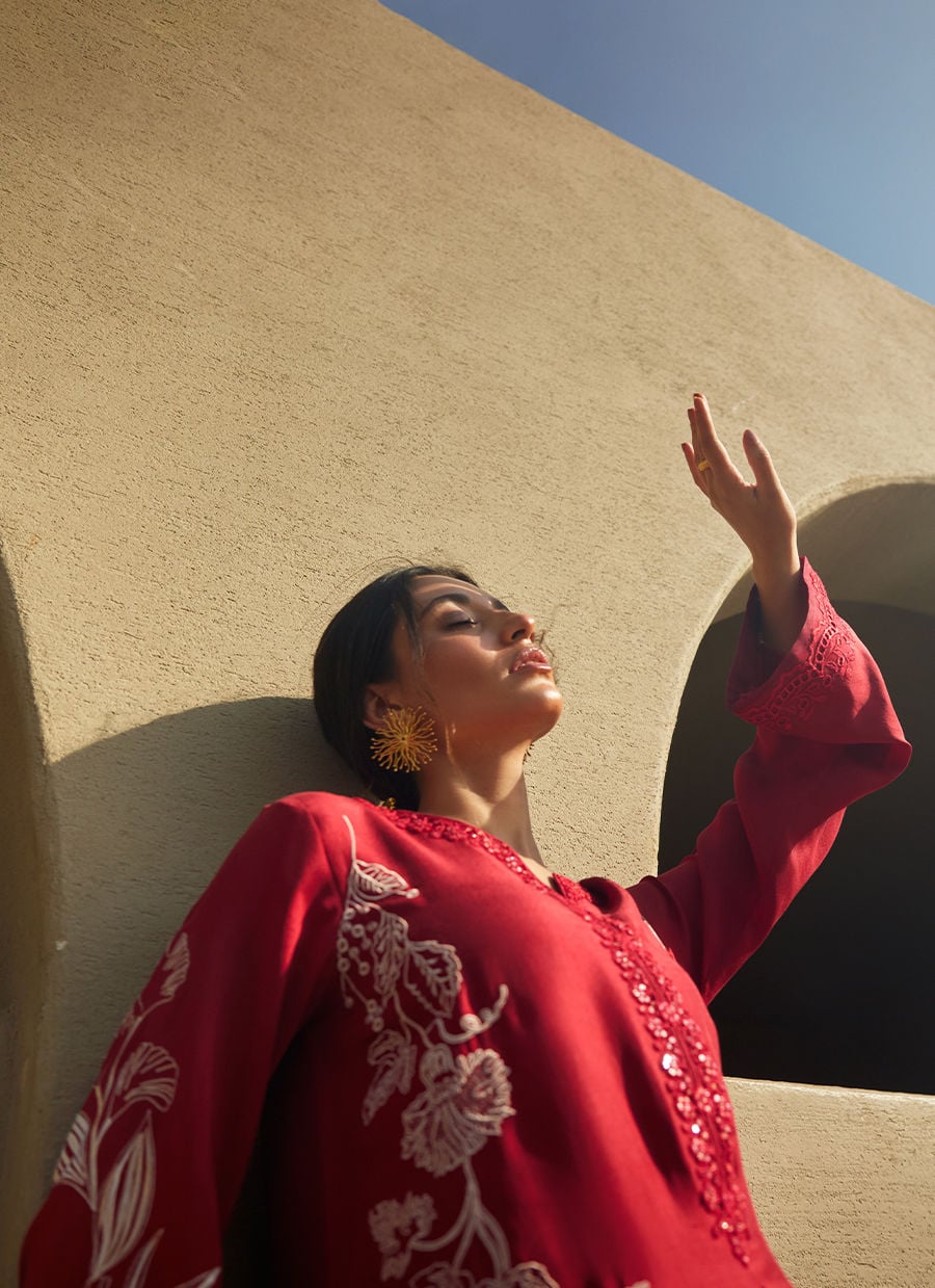 Siren Scarlett Silk Kaftan