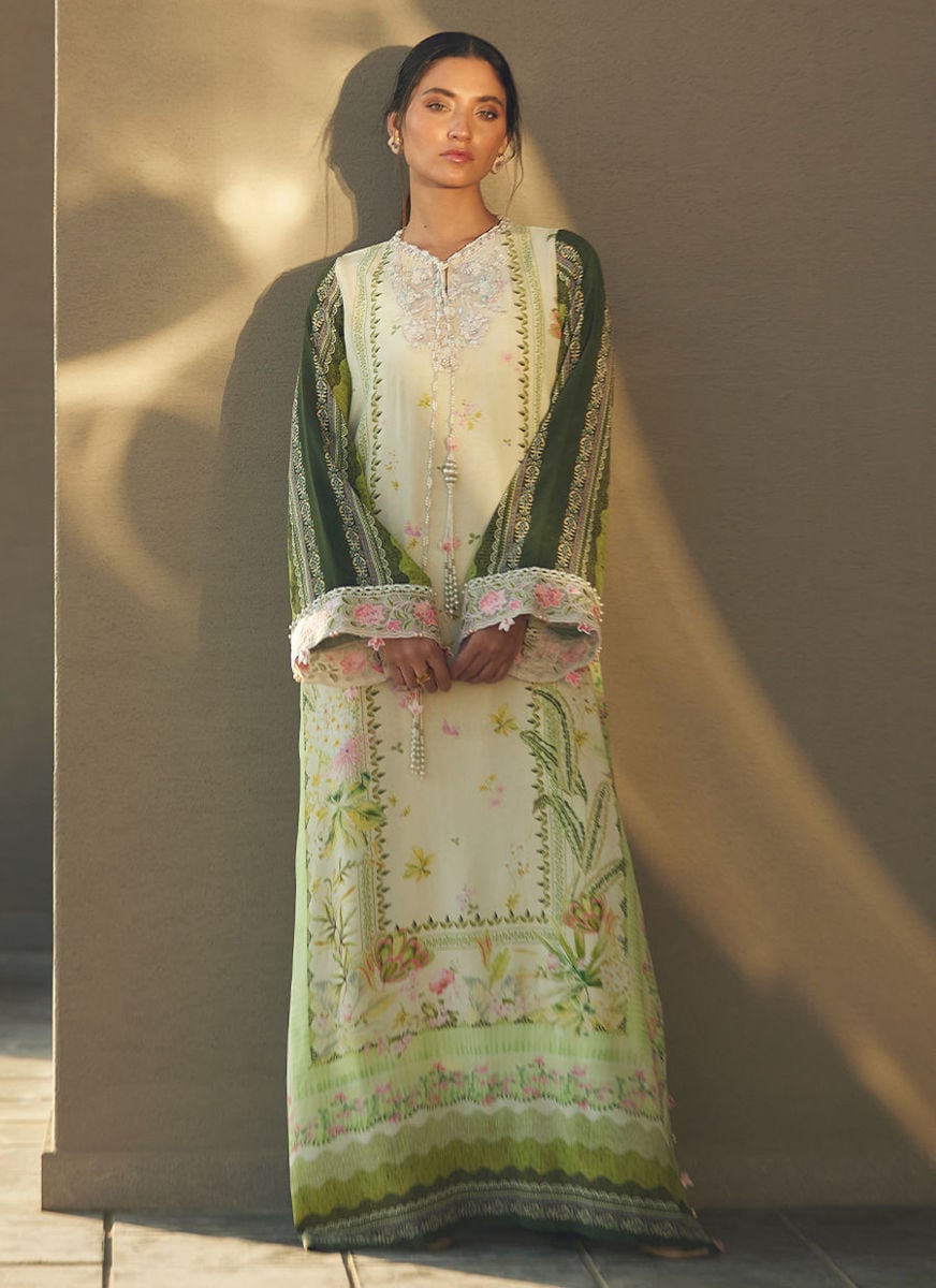Selah Kiwi Crepe Kaftan