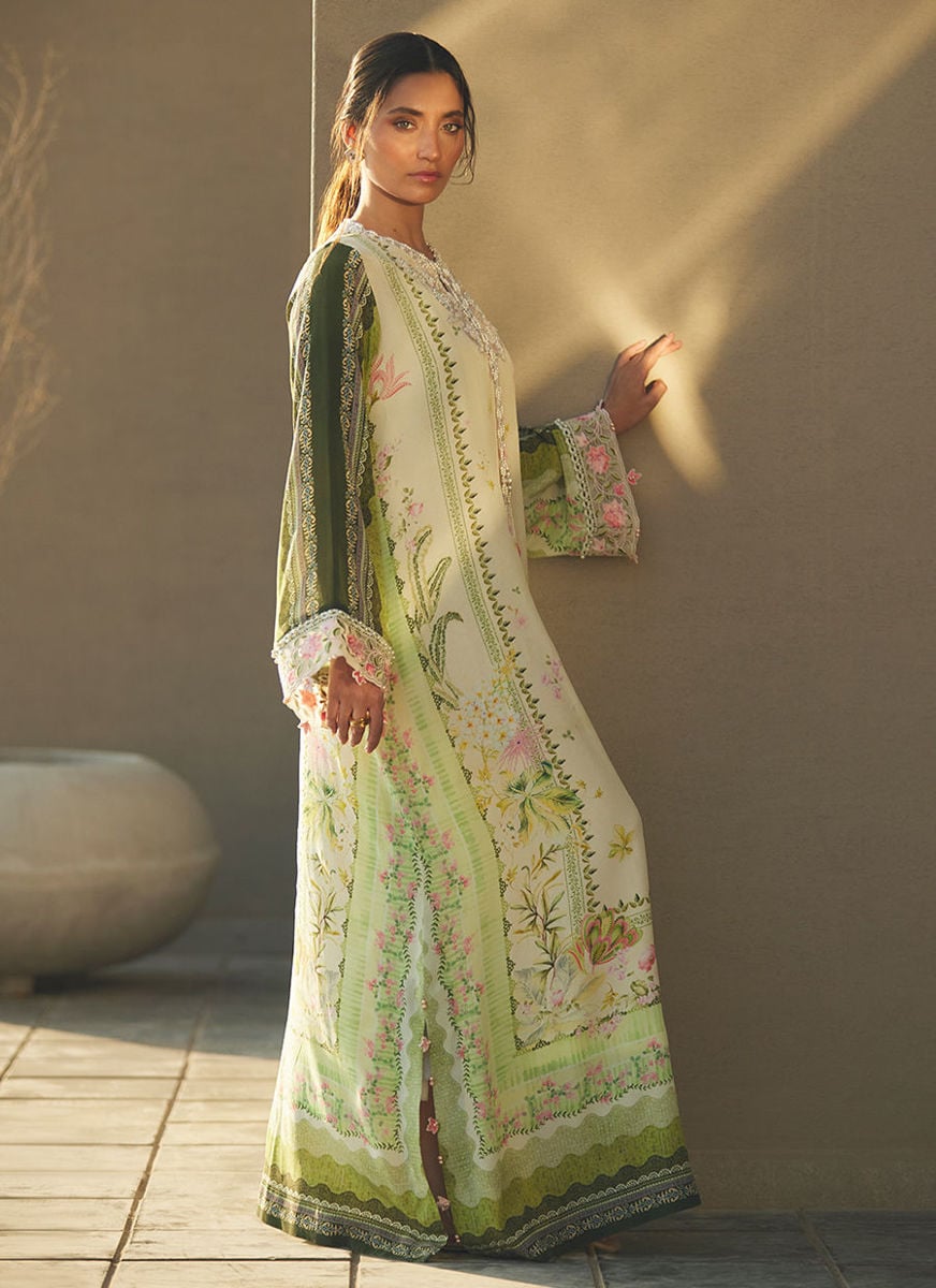 Selah Kiwi Crepe Kaftan