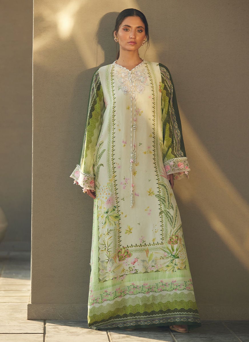 Selah Kiwi Crepe Kaftan