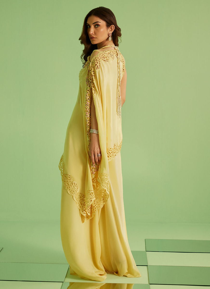 Solenne Shirt And Drape Dupatta With Pants