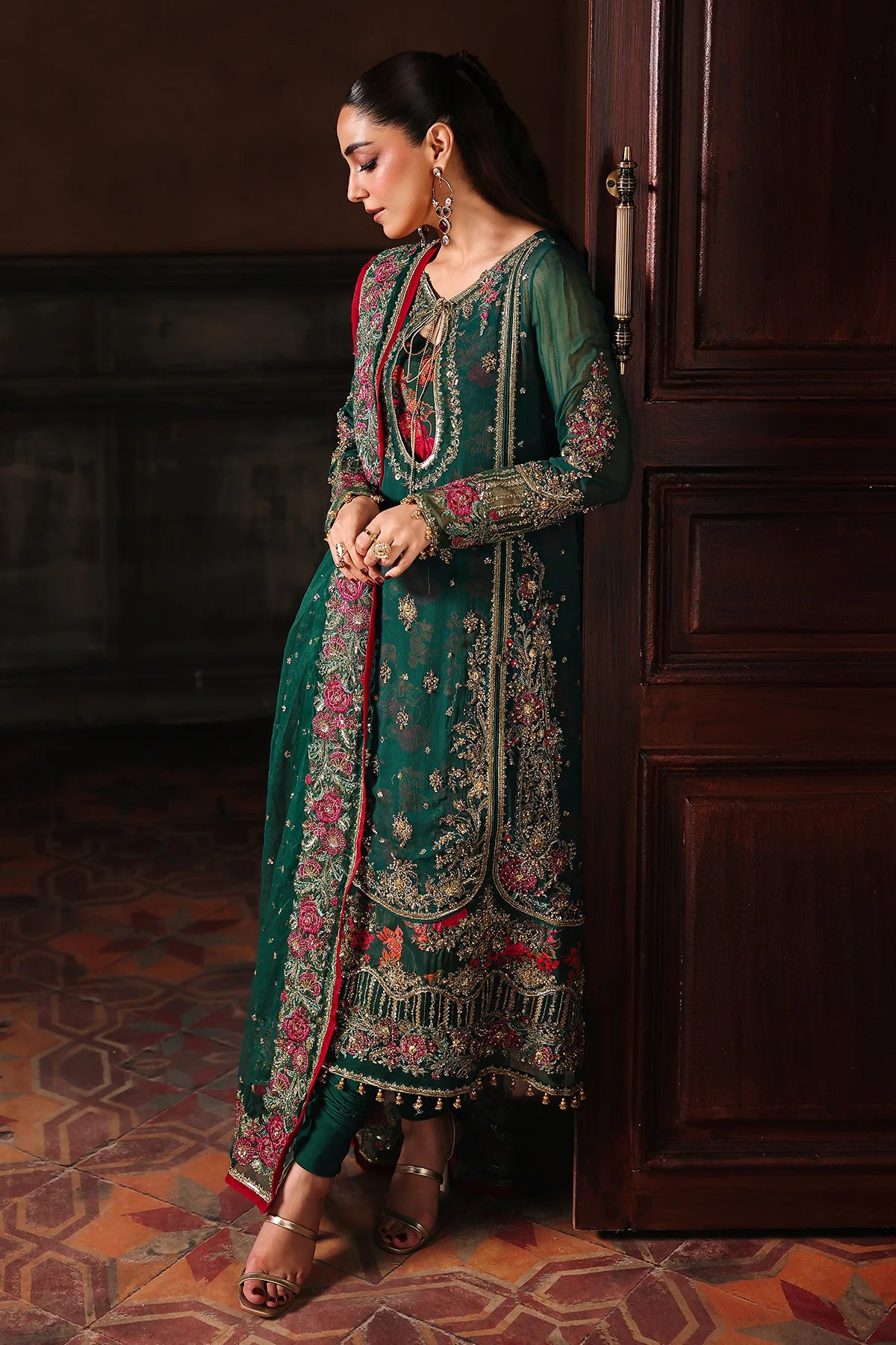 4-PC Charizma Unstitched Luxury Collection DJW5-06