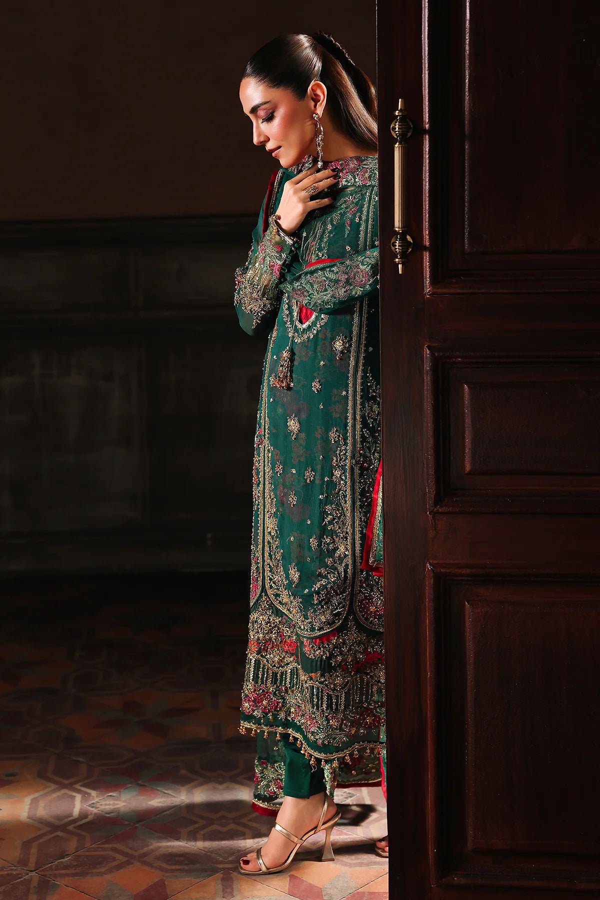 4-PC Charizma Unstitched Luxury Collection DJW5-06