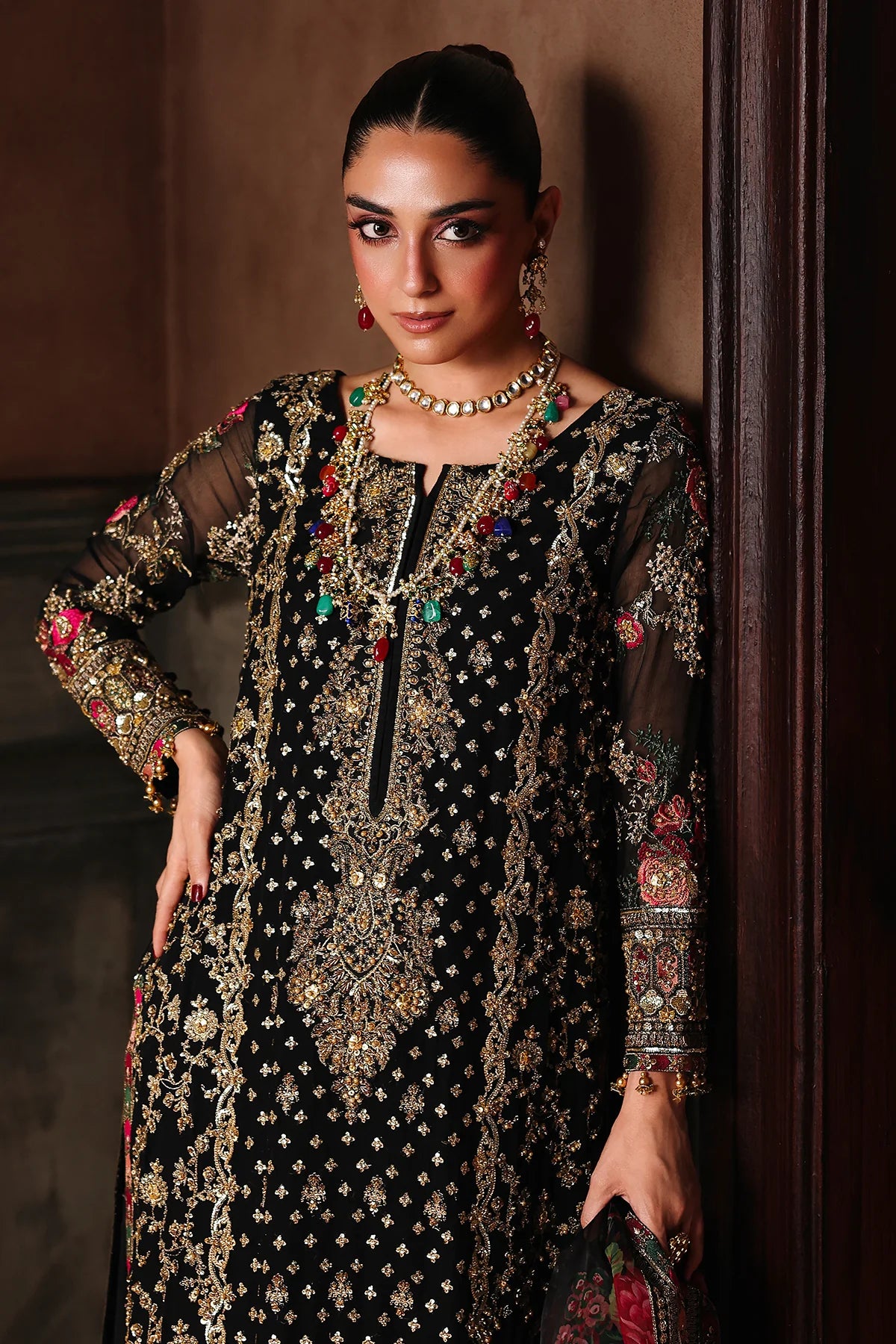 4-PC Charizma Unstitched Luxury Collection DJW5-05