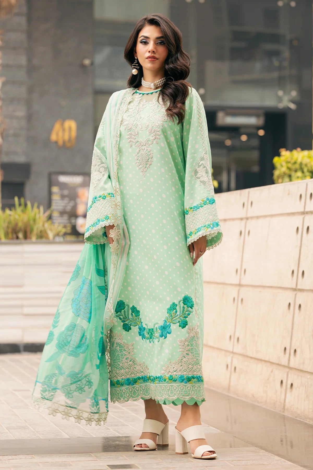 Swissmiss by Charizma Embroidered Swiss Viole Suit Unstitched 3 Piece CR25SV CSM5- 05 - Summer Collection
