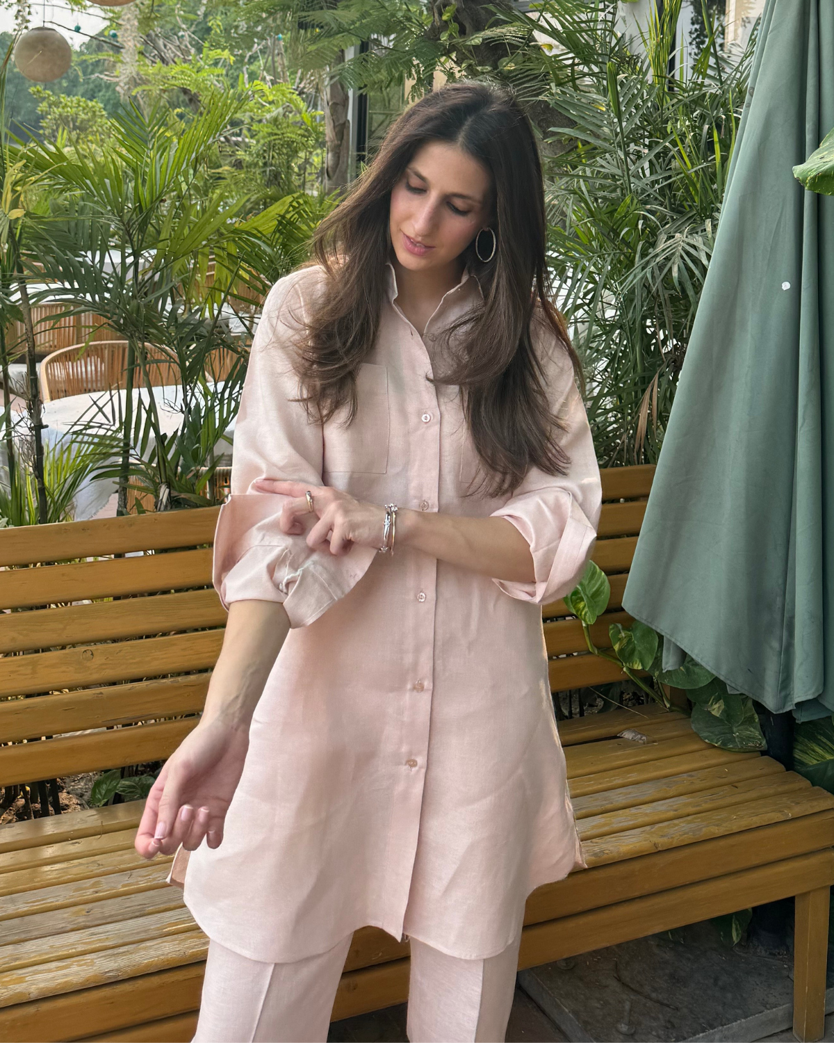 Pink Alara Linen Set