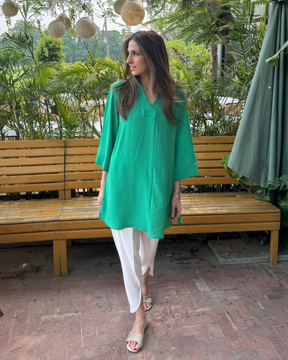 Safari crepe tunic set