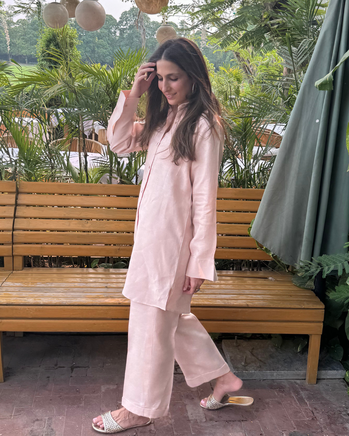 Pink Alara Linen Set