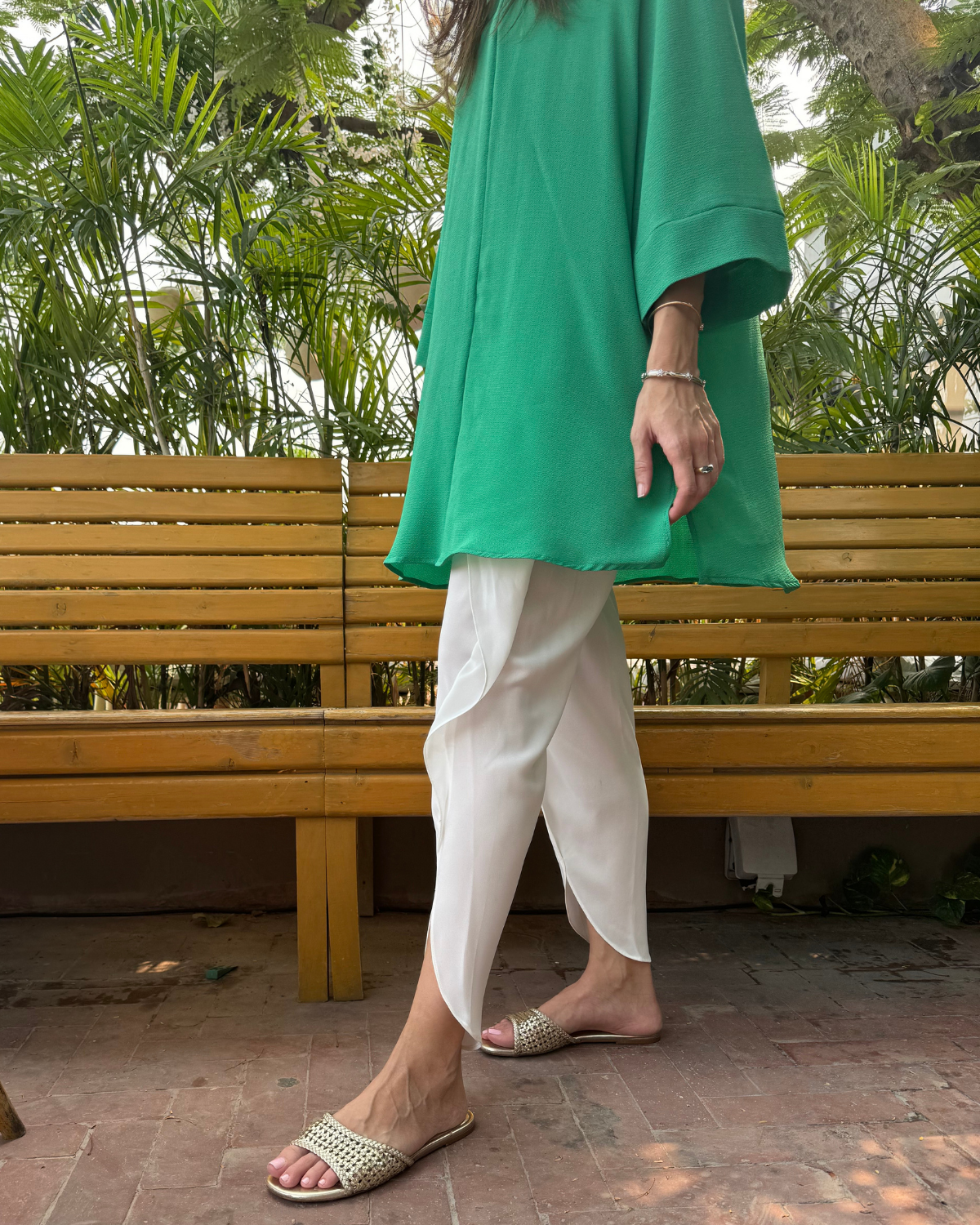 Safari crepe tunic set