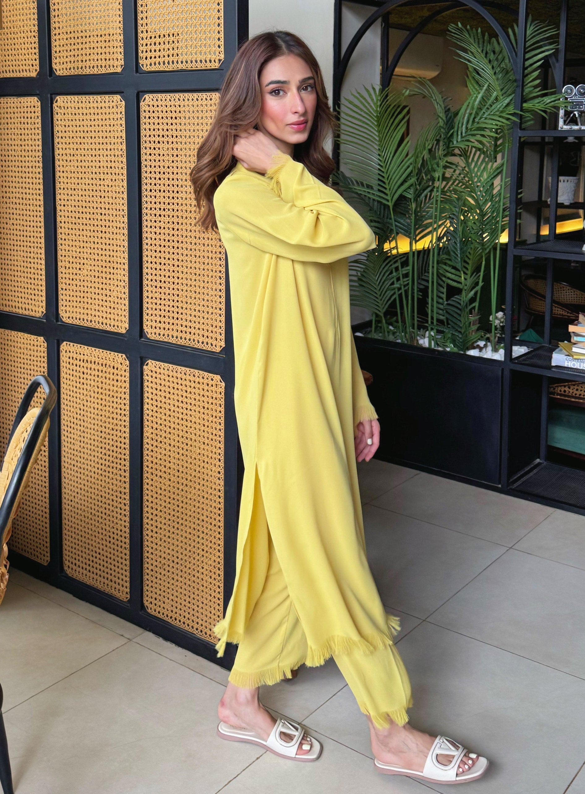 Butter yellow Celine set