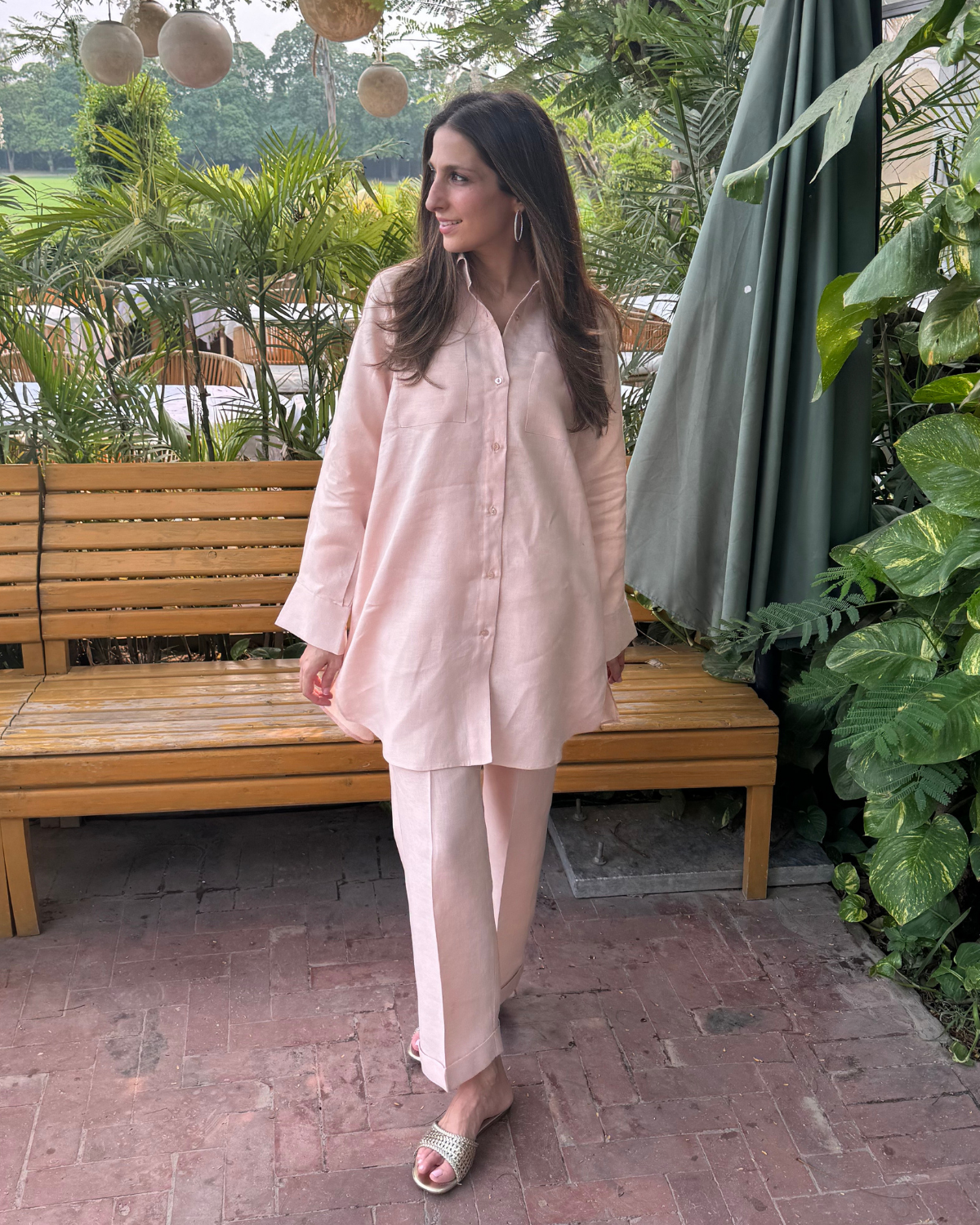 Pink Alara Linen Set