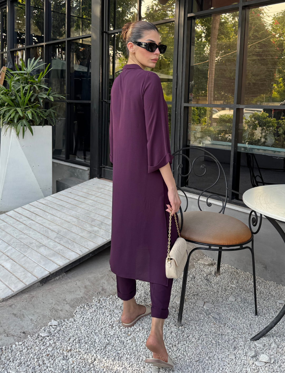 Deep Plum Amara set