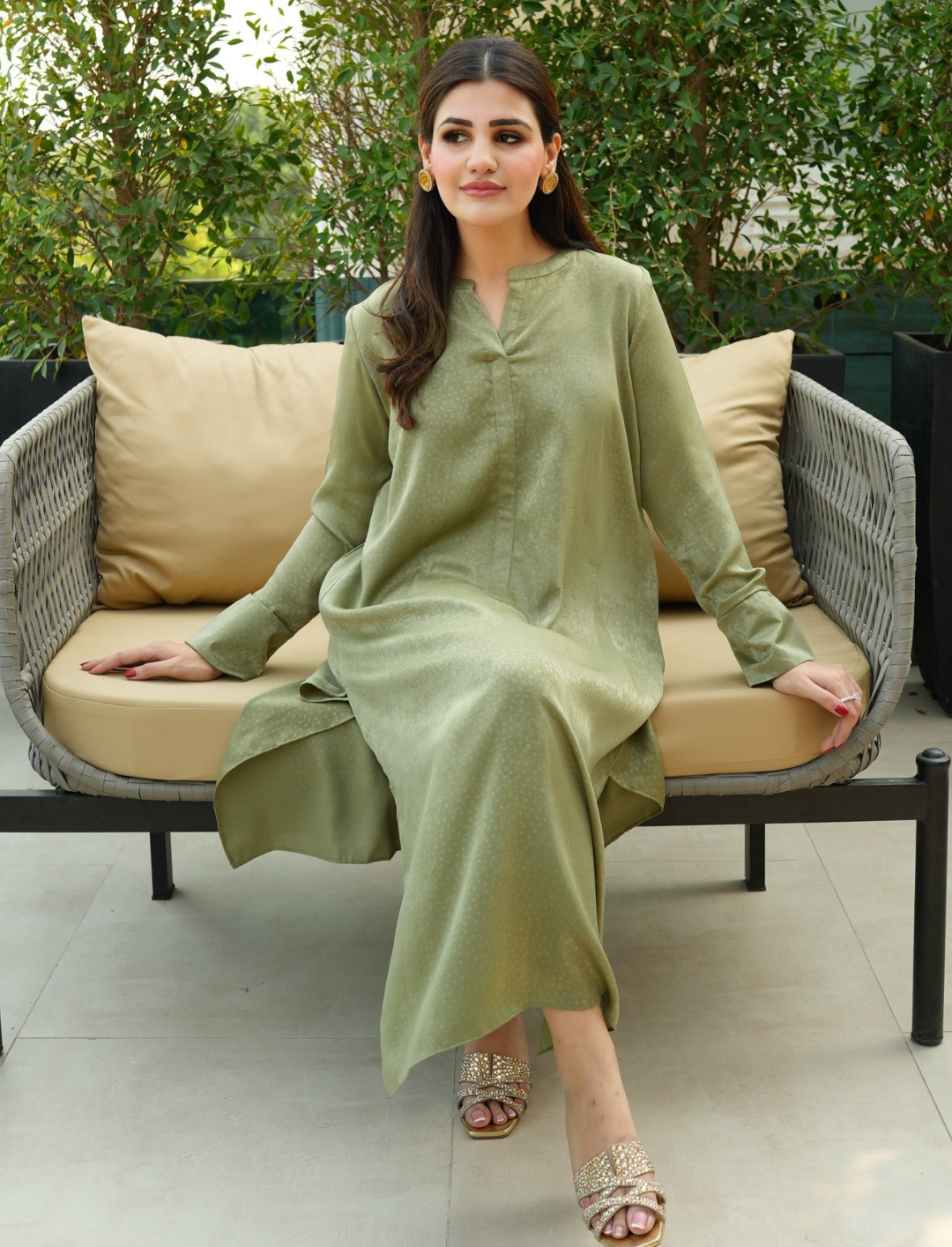 Olive green ève set