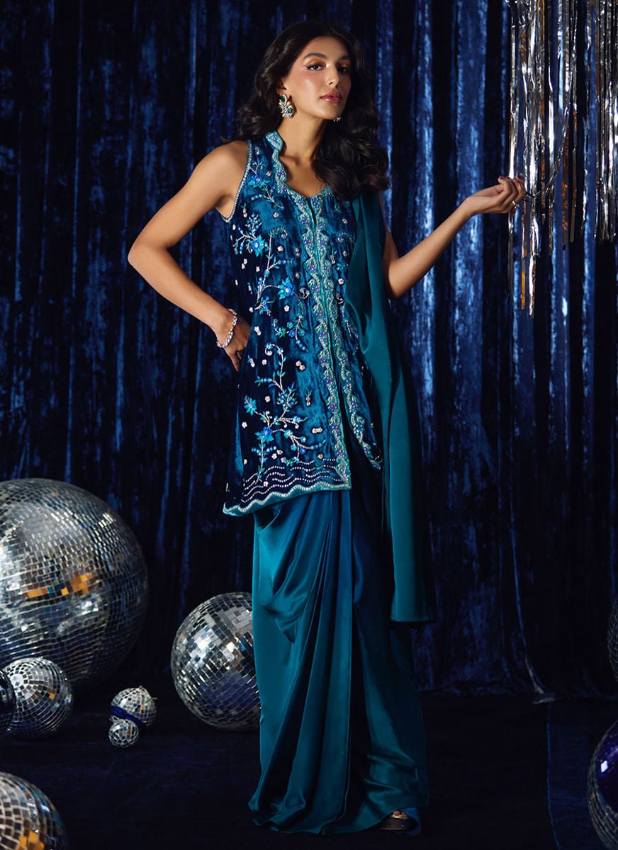 Pri Prussian Blue Saari Jacket