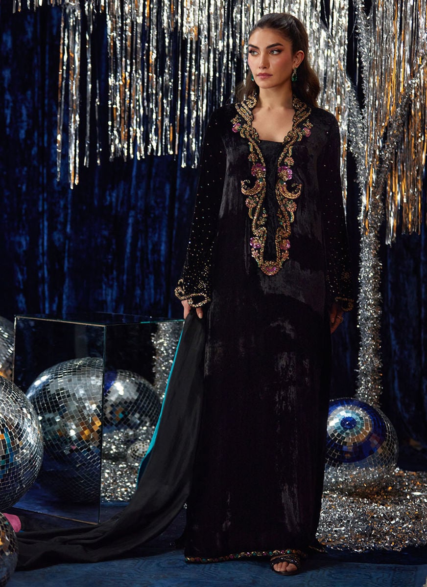Nori Black Kaftan