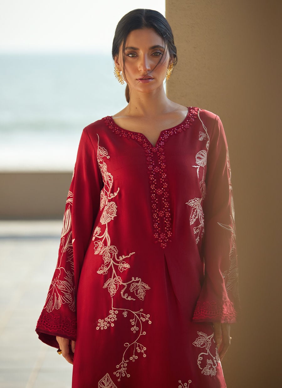 Siren Scarlett Silk Kaftan