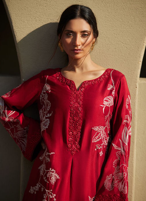 Ophelia Onyx Crepe Kaftan