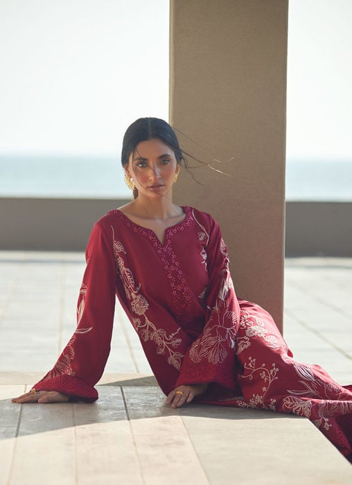 Palmetto Crepe Kaftan
