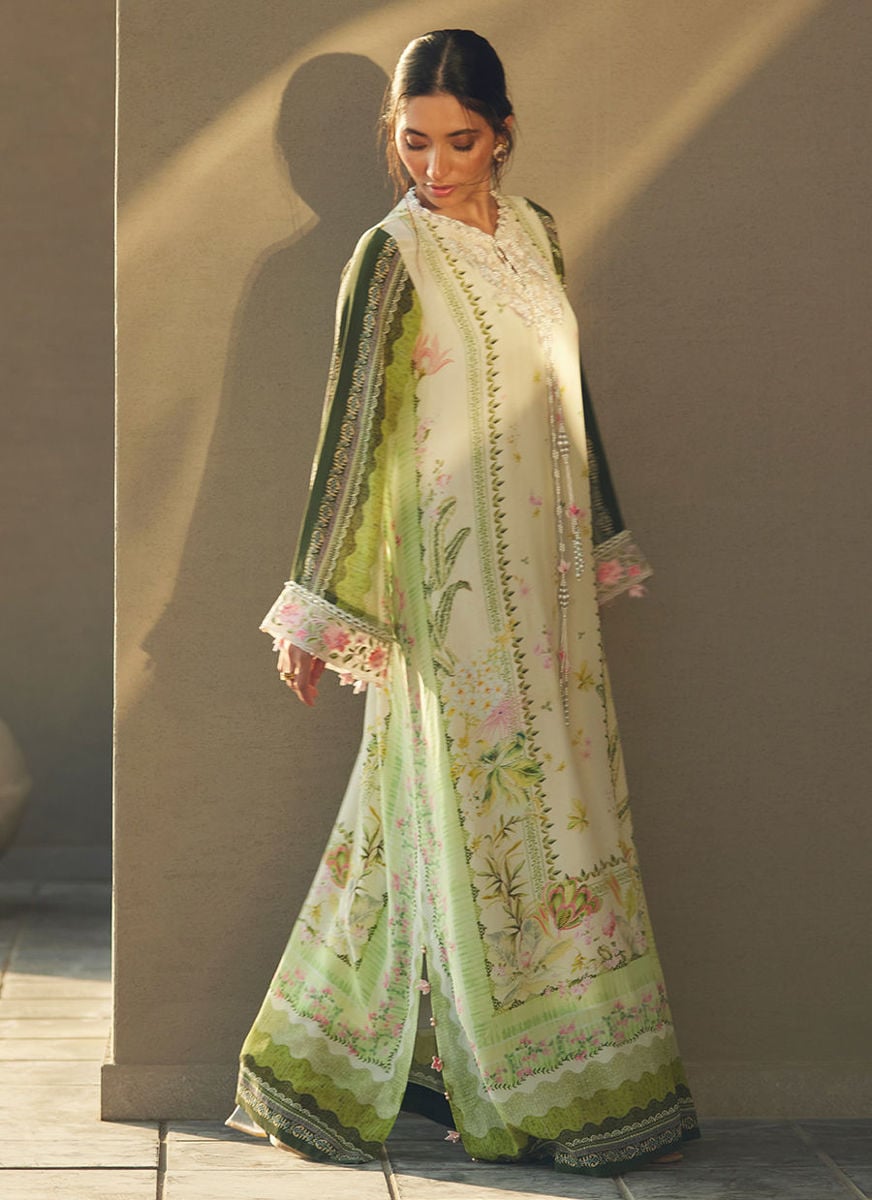Selah Kiwi Crepe Kaftan