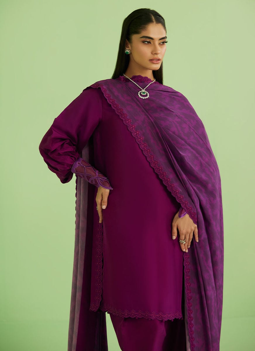 Aine Short Shirt With Drape Dupatta
