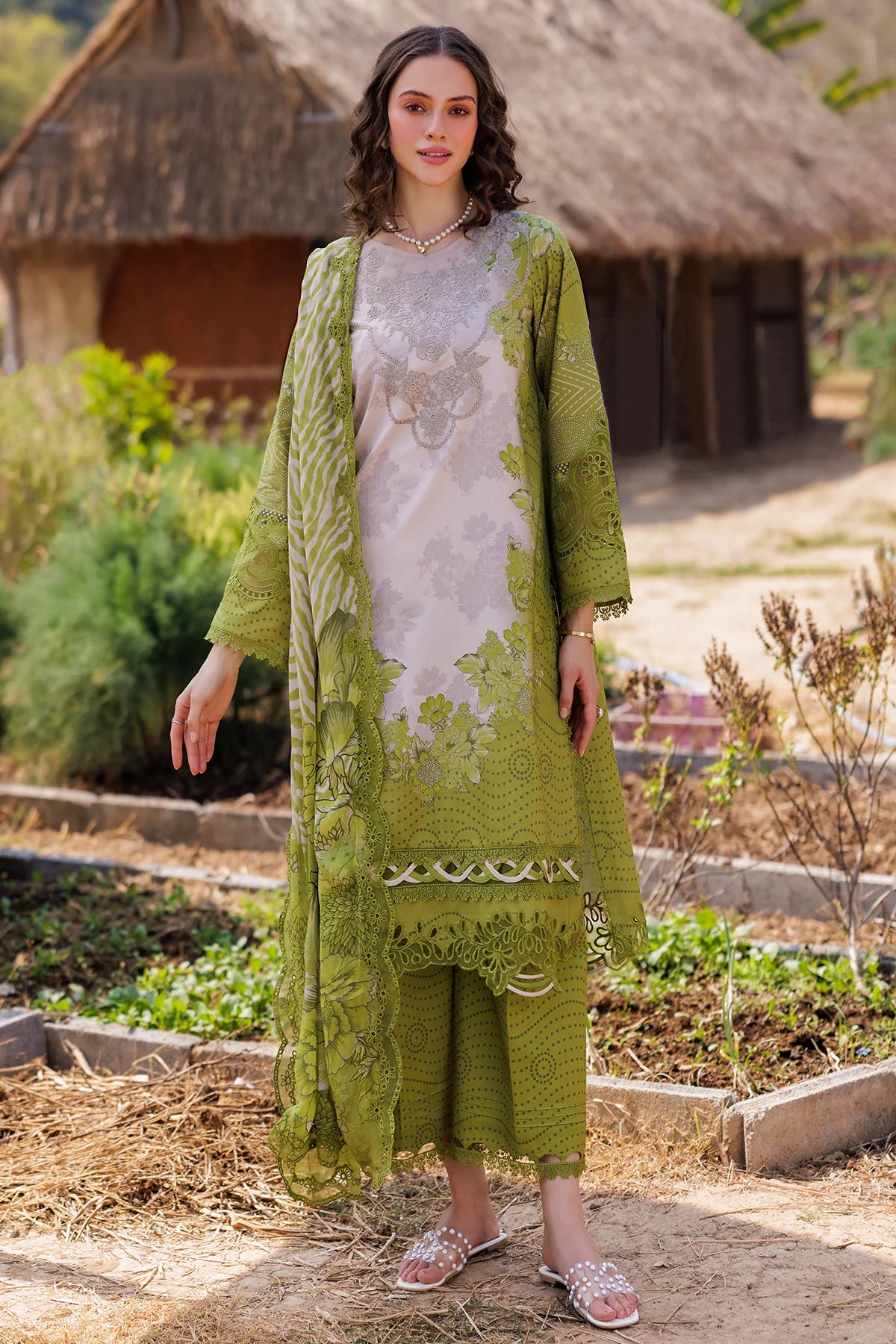 3-PC Unstitched Embroidered Lawn Collection CC5-05