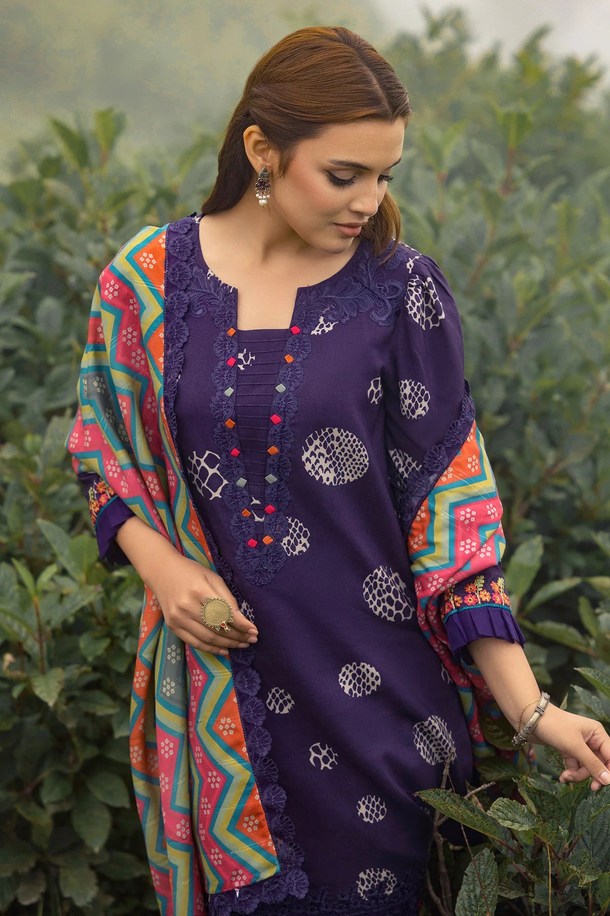 3-PC Unstitched Embroidered Shawl Collection CCW4-03