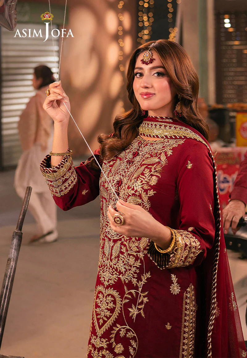 AJKK-20 EMBROIDERED TWISTED SILK 3 PCS