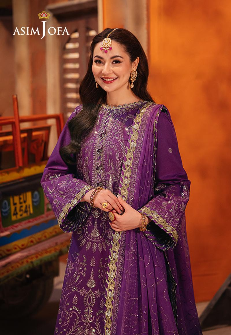 AJKK-07 EMBROIDERED TWISTED SILK 3 PCS