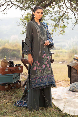 3 Piece Unstitched Printed Linen Suit | MPT-2401-A