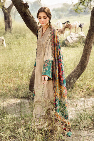 3 Piece Unstitched Printed Linen Suit | MPT-2407-A