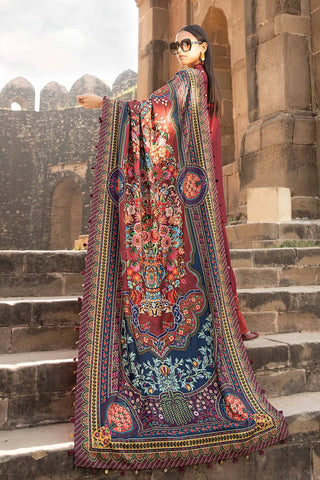 3 Piece Unstitched Printed Linen Suit | MPT-2407-B