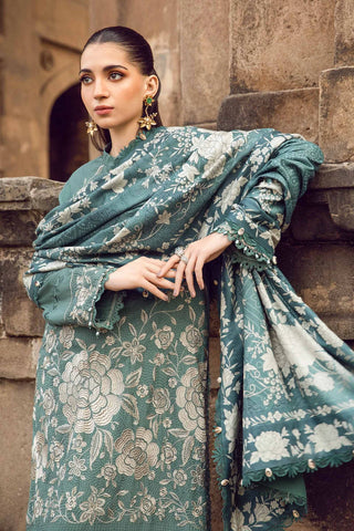 3 Piece Unstitched Printed Linen Suit | MPT-2408-A