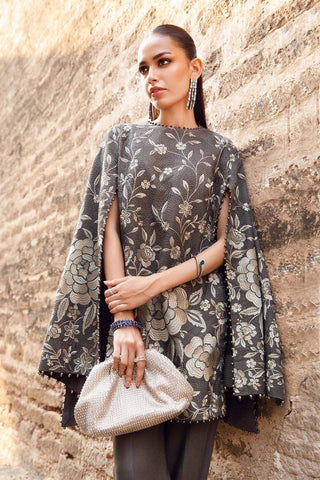 3 Piece Unstitched Printed Linen Suit | MPT-2408-B