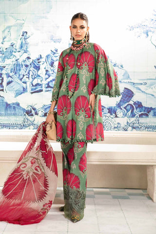 3 Piece Unstitched Printed Suit | MPT-2209-A