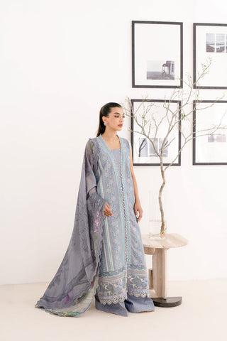 MUTED VIOLET EMBROIDERED LAWN SET EID UL AZHA ‘24 NEL-24615