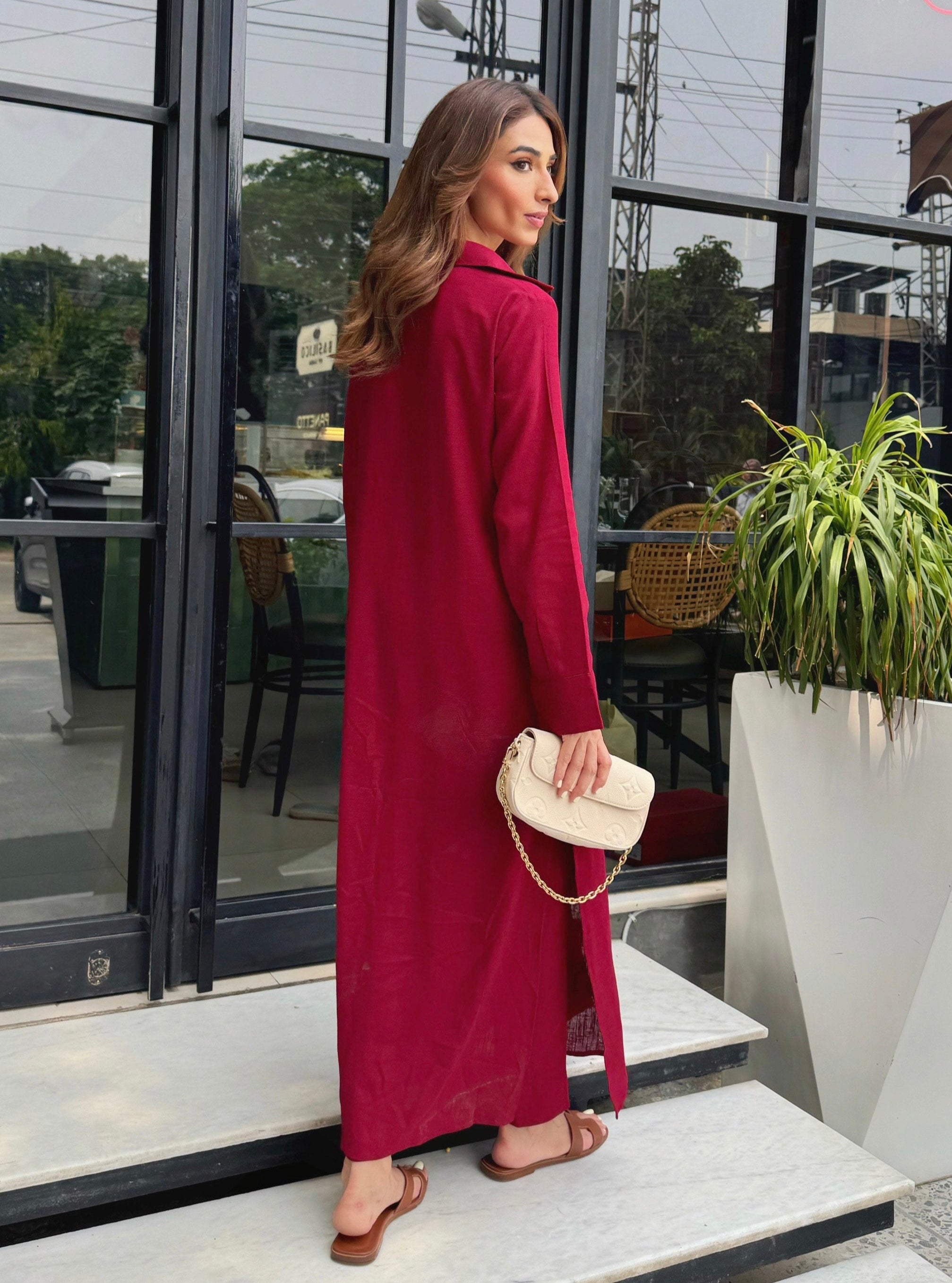 Merlot Alara Linen Set