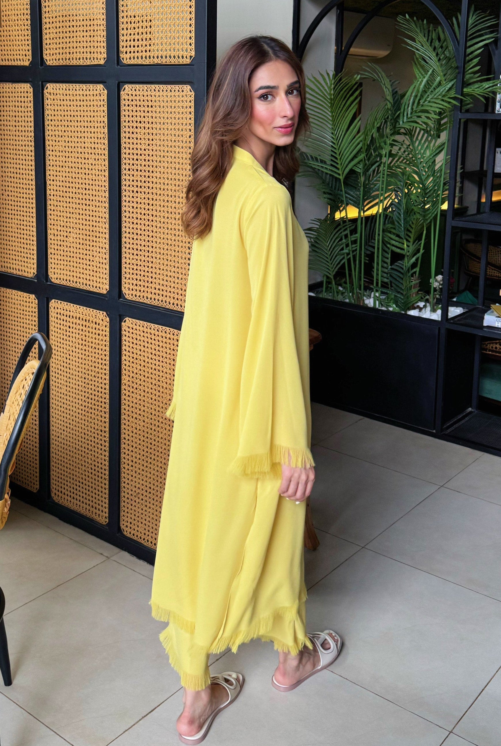 Butter yellow Celine set