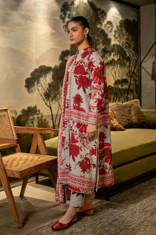 3 Pc Unstitched Printed Khaddar Suit | 503-A