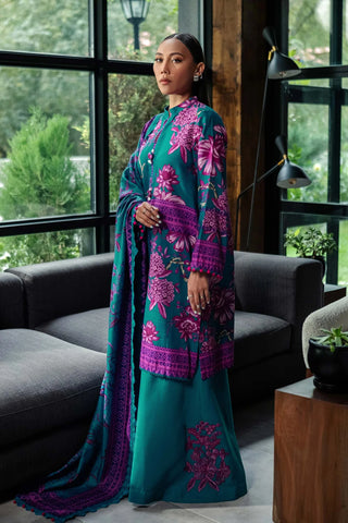 3 Pc Unstitched Printed Khaddar Suit | 503-B