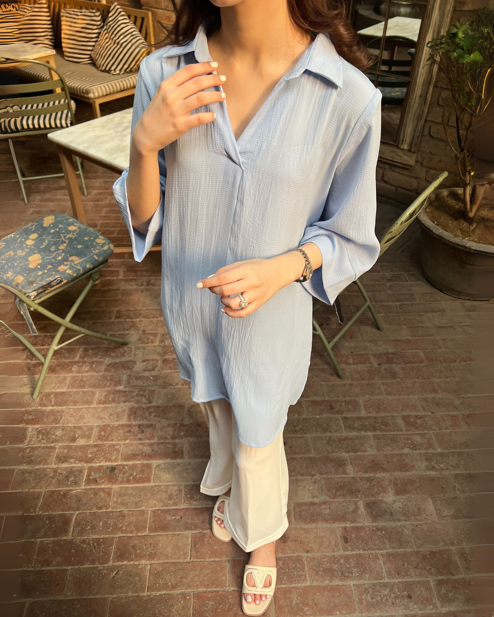 Sky remi tunic set