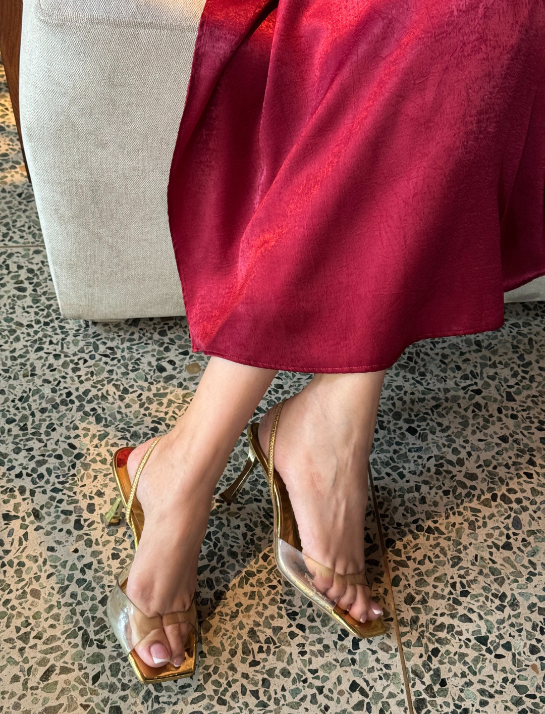 Maroon noa kaftan set