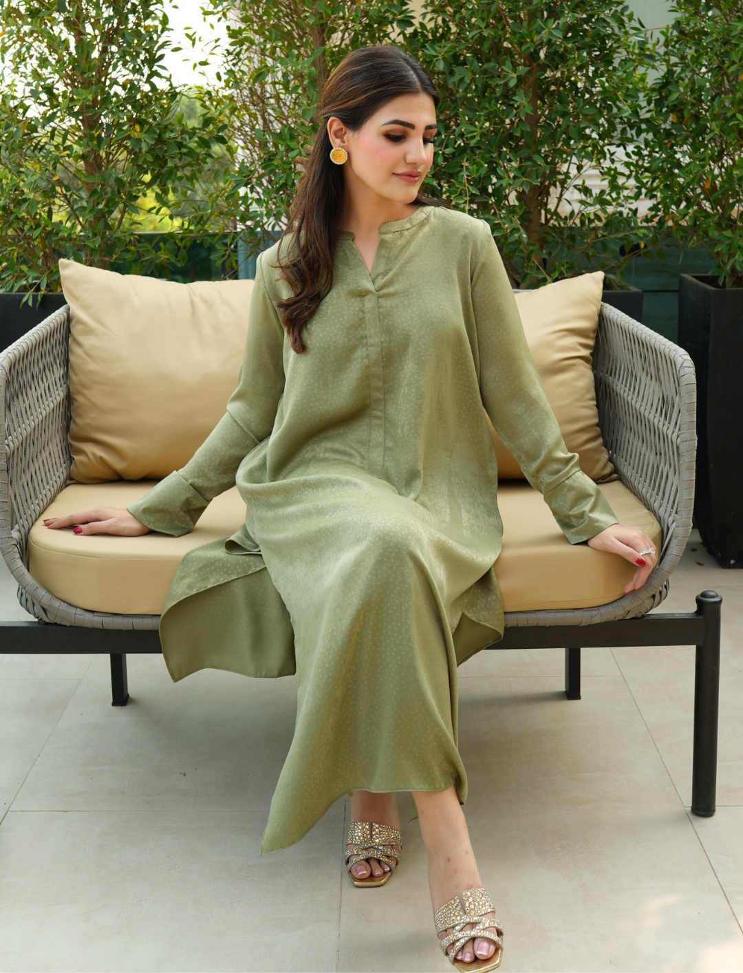 Olive green ève set