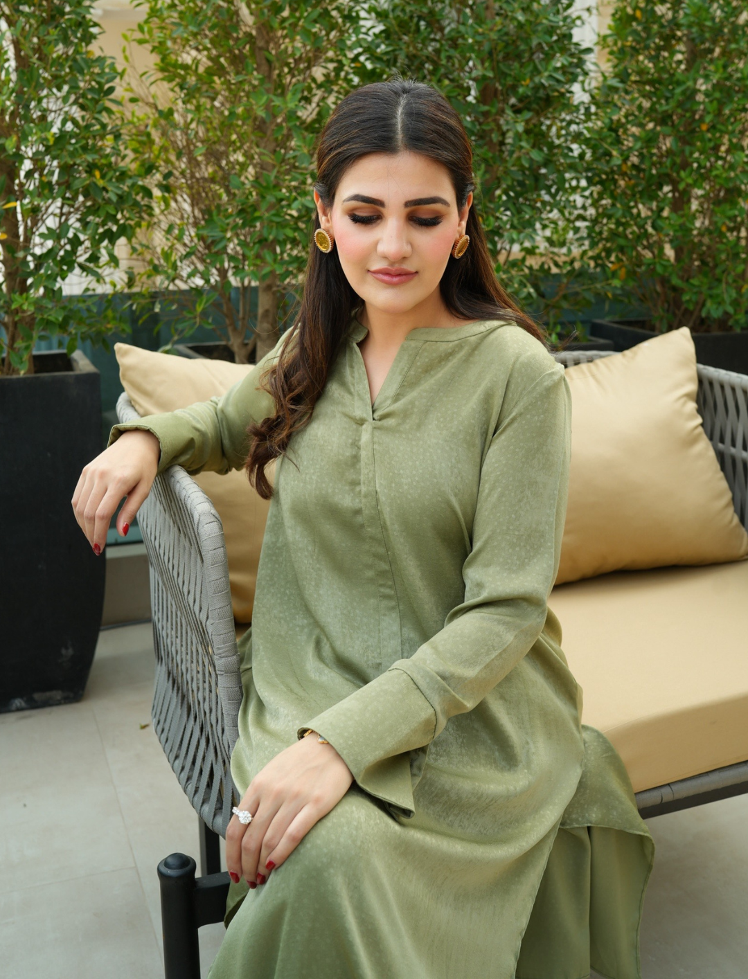 Olive green ève set