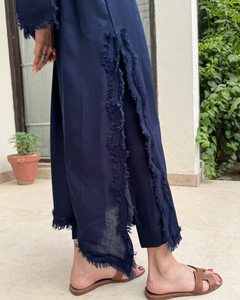Navy Blue Karandi Set