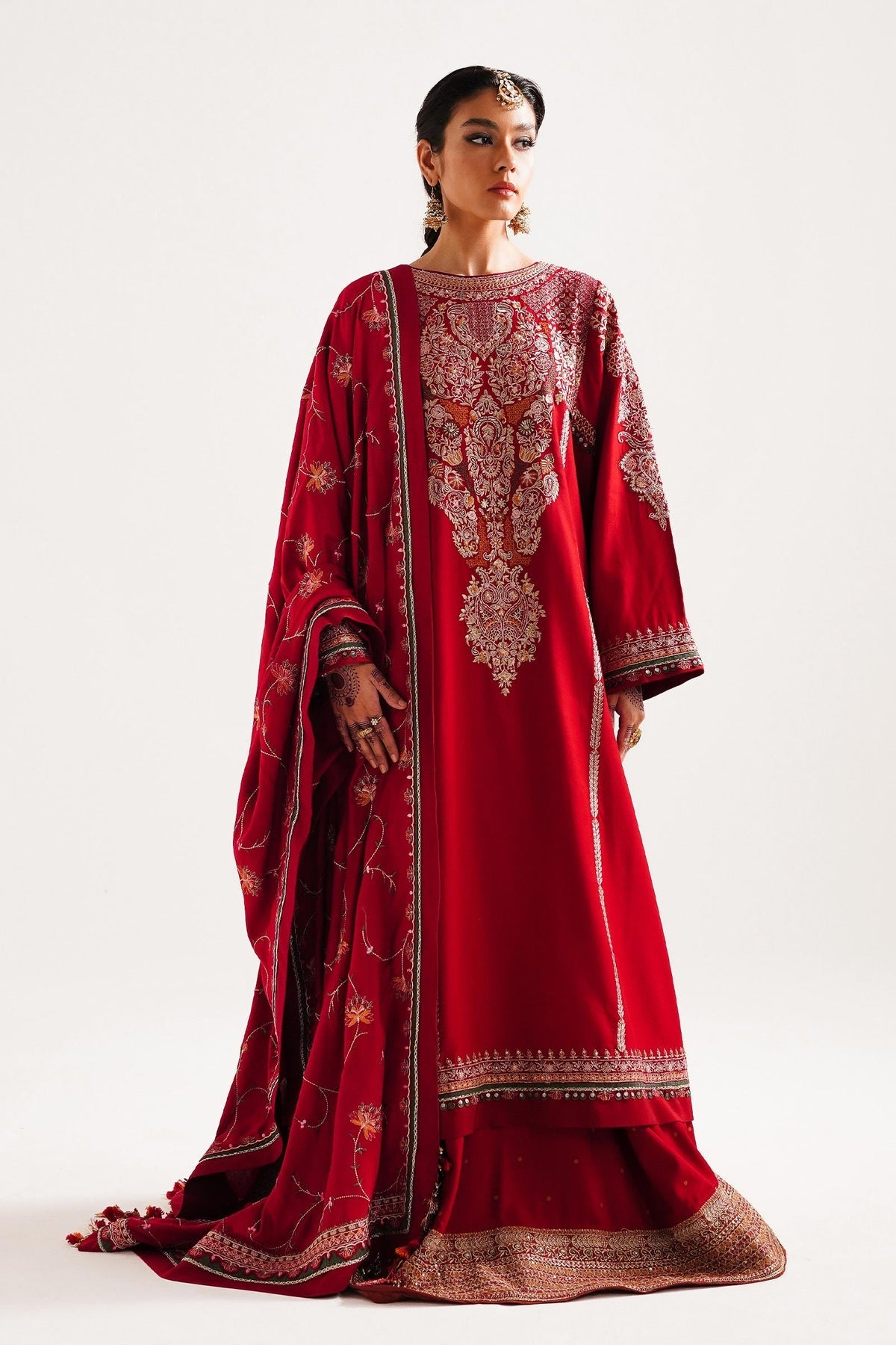 ZARA SHAHJAHAN WINTER SHAWL WS23-D8